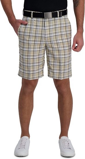 Men's Straight Fit Flat  Waist Patterned Short